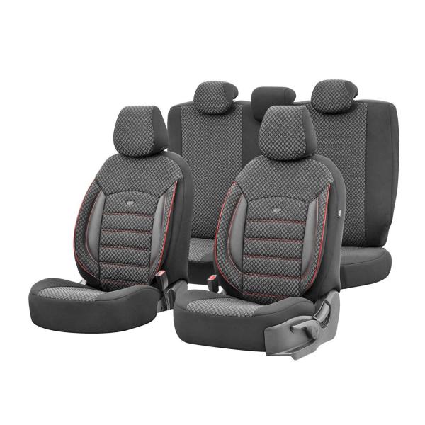 Auto Sitzbezug Set Universal Vorne und Hinten Komfortabel Komplett Set